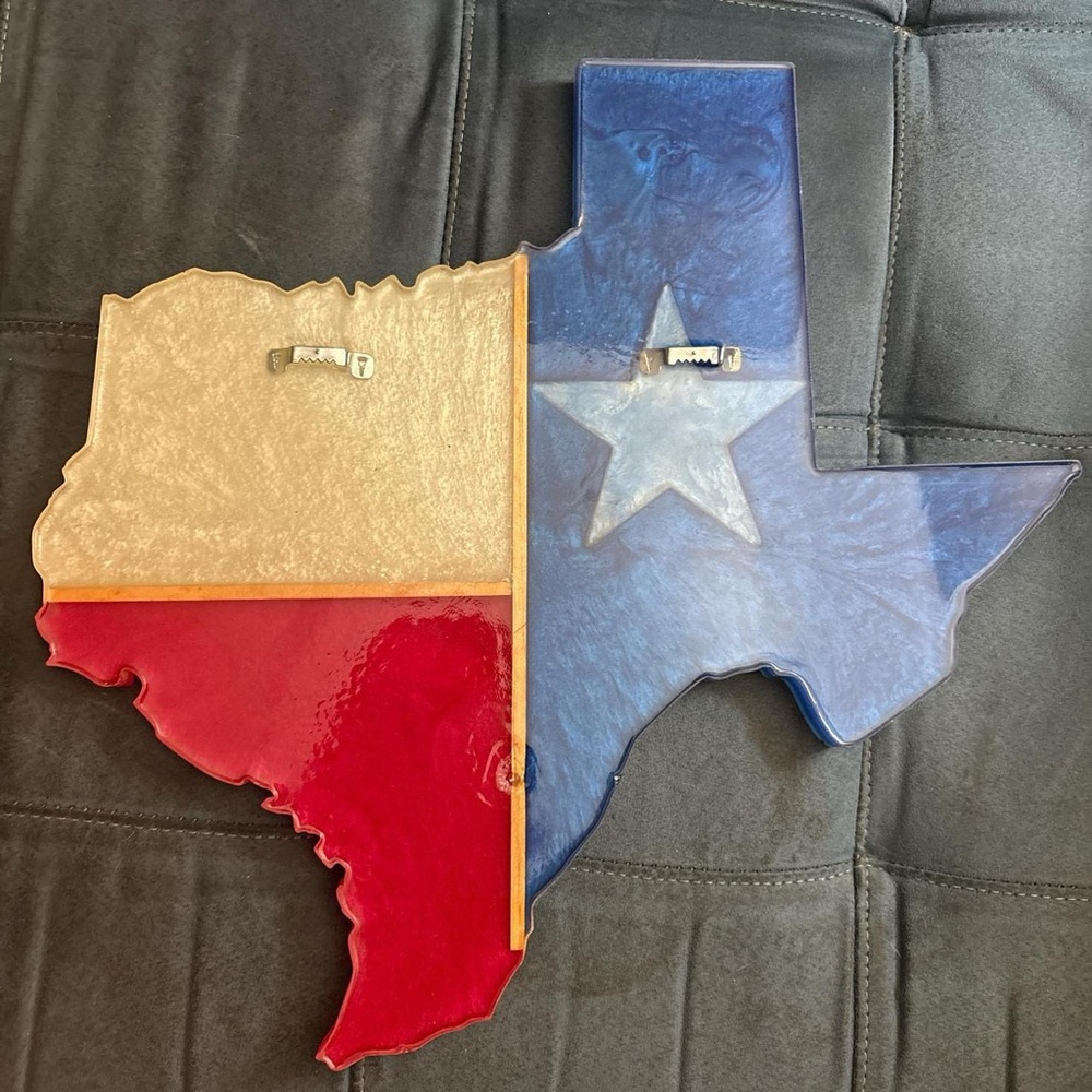 Texas Flag Wall Art - Blue, White & Red Texas Map Décor - Picture 2 of 4